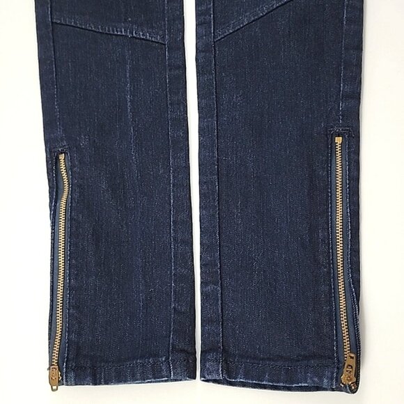 Levi's Women's Cargo Jeans Blue Denim Slim Skinny Zip Ankles Stretch Size 2M - Picture 8 of 14